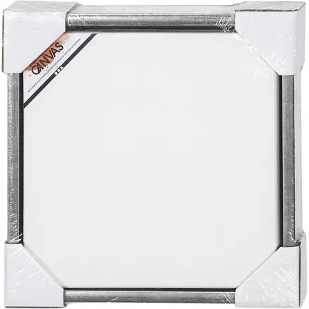 ArtistLine Canvas med ram, yttermått 34x34 cm, djup 3 cm, vit, anti
