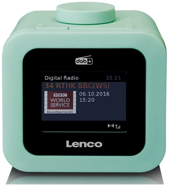 Lenco CR-620GN - DAB+/FM Clock Radio med färgdisplay - Grön
